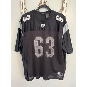 Vtg Starter Gridiron Football Jersey  #63 Oakland Raiders Gene Upshaw Size Large